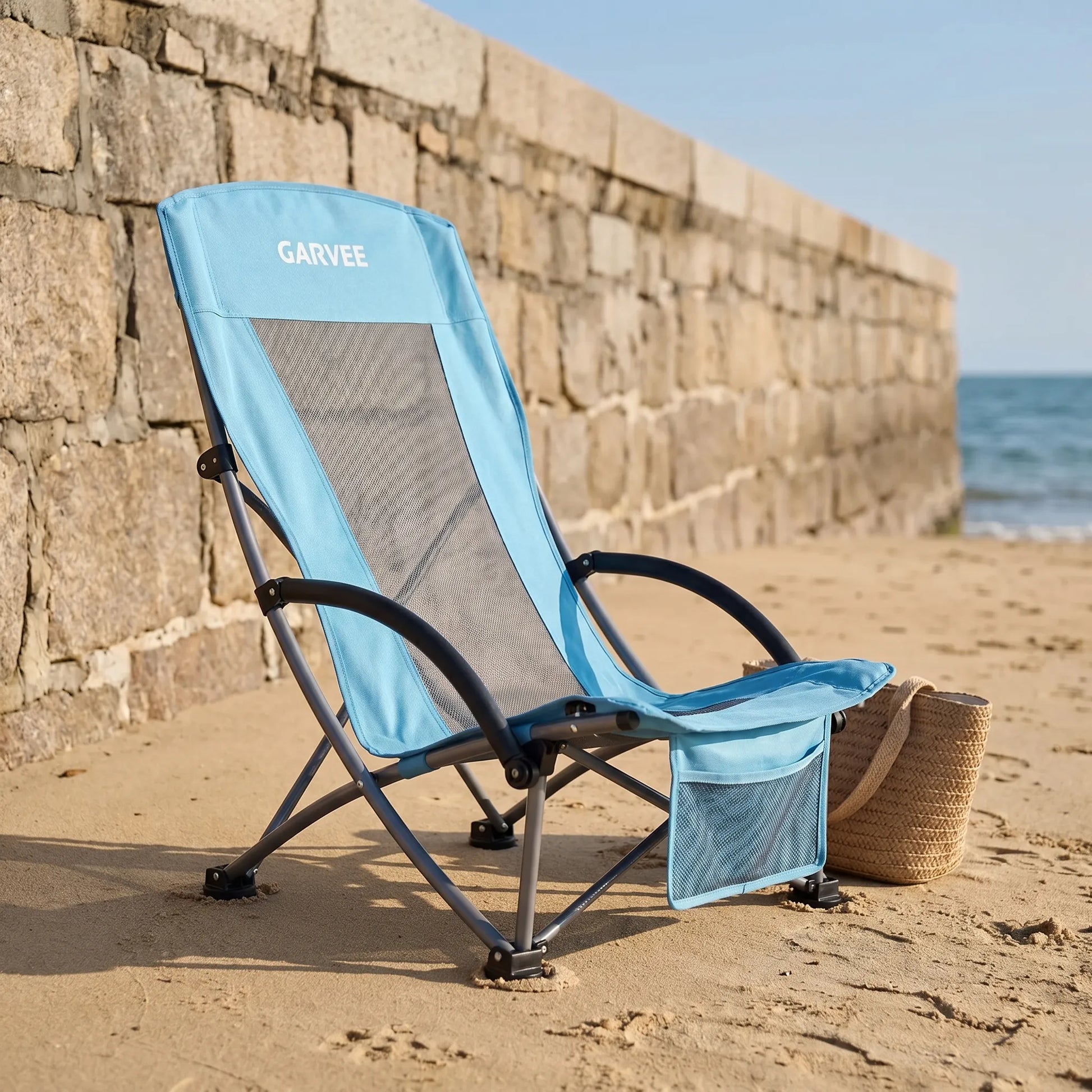 Faltbarer Strandstuhl Mit Hoher Rückenlehne - Zelvio
