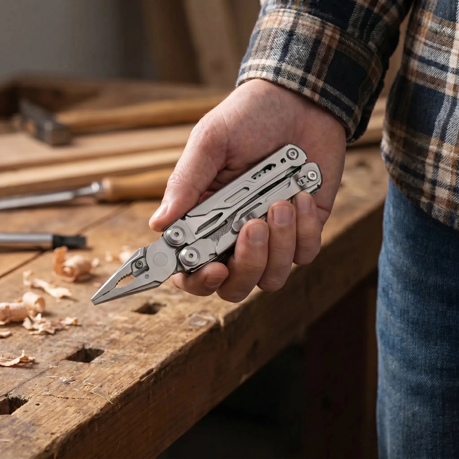 Faltbares Multitool Mit Zange Und Bits -  Clampex