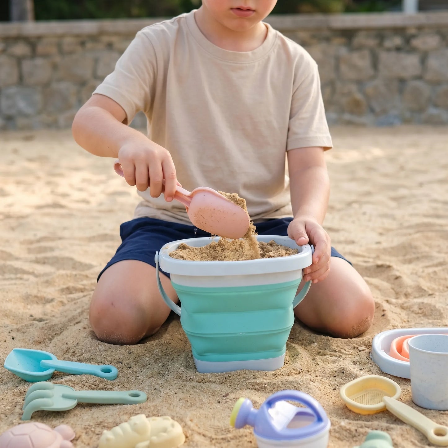 Faltbares Strandspielzeug-Set - Sandillo