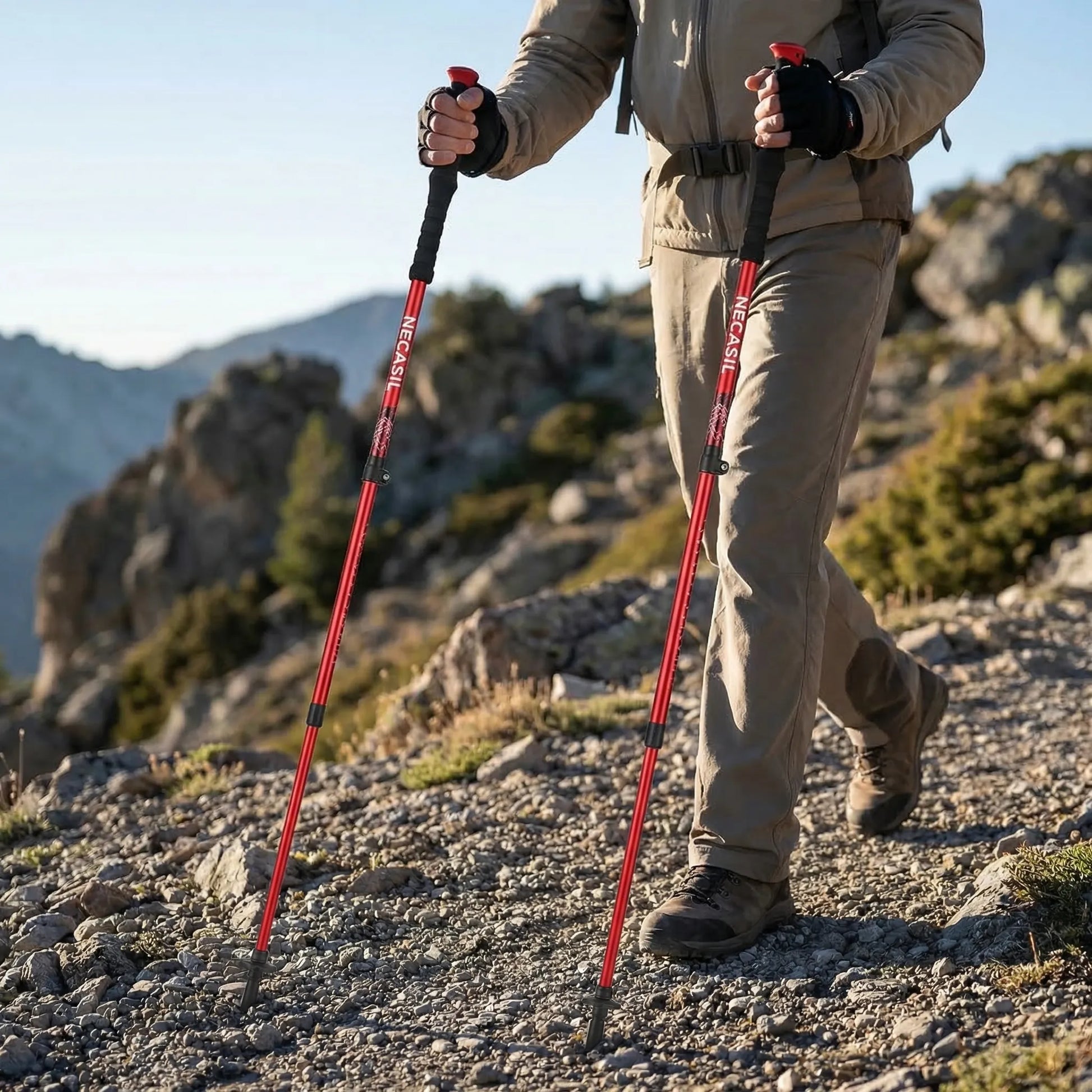 Faltbares Teleskop-Trekkingstöcke-Set -  Summaris