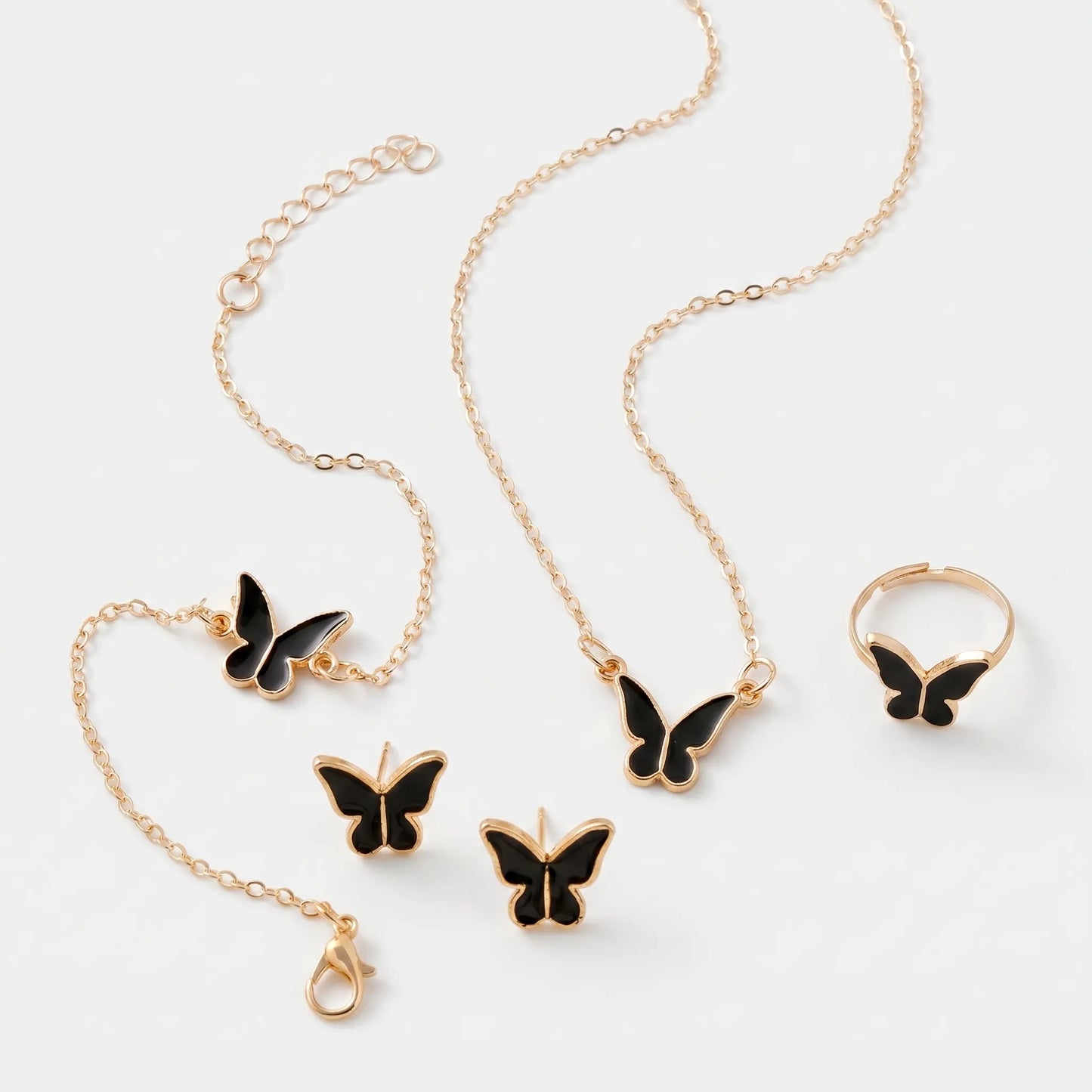 Feingliedrige Kette Mit Schmetterlingsanhänger - Maripell