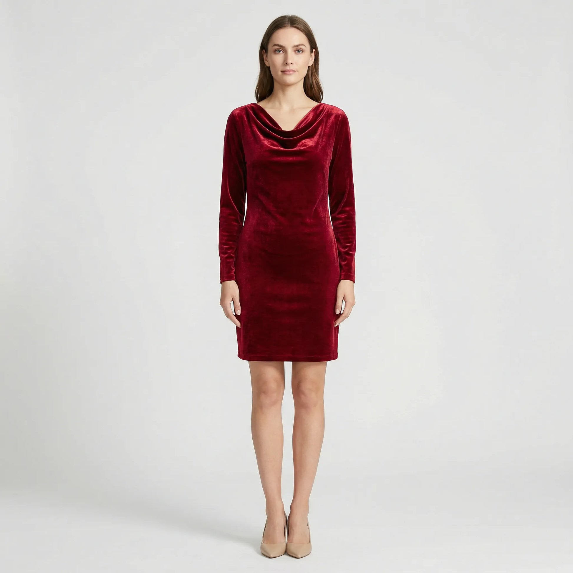 Festliches Kleid Mit Weichem Drapierausschnitt - Stacey