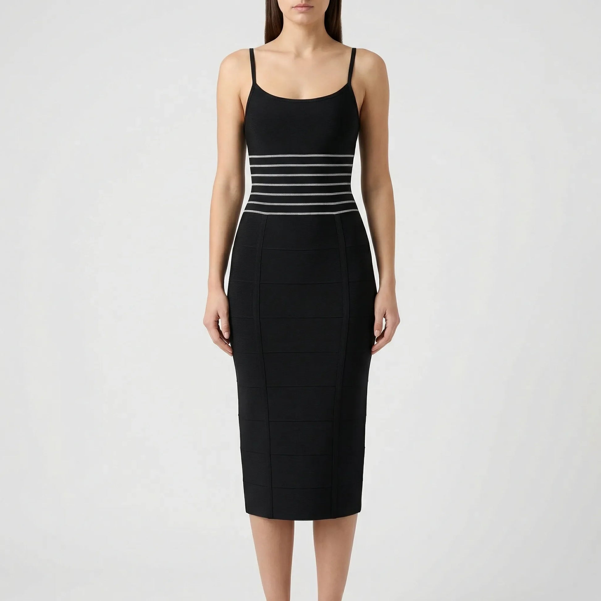 Figurbetontes Midi Kleid - Jella