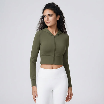 Figurnahe Trainingsjacke Elastisch - Iris
