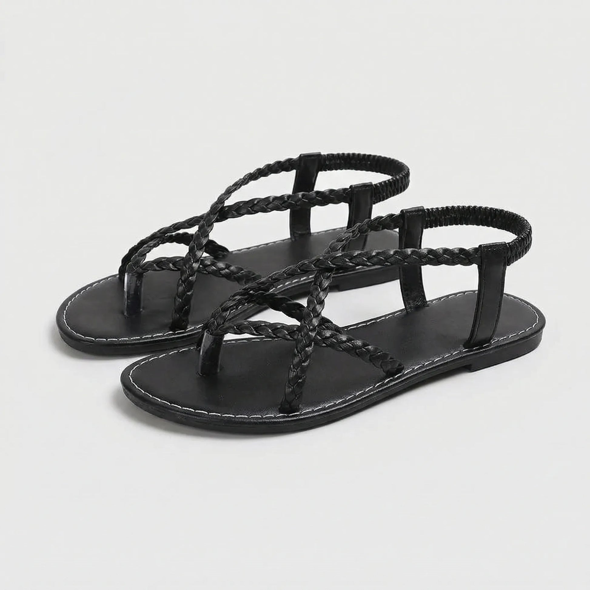 Flache Geflochtene Sandale - Melanie