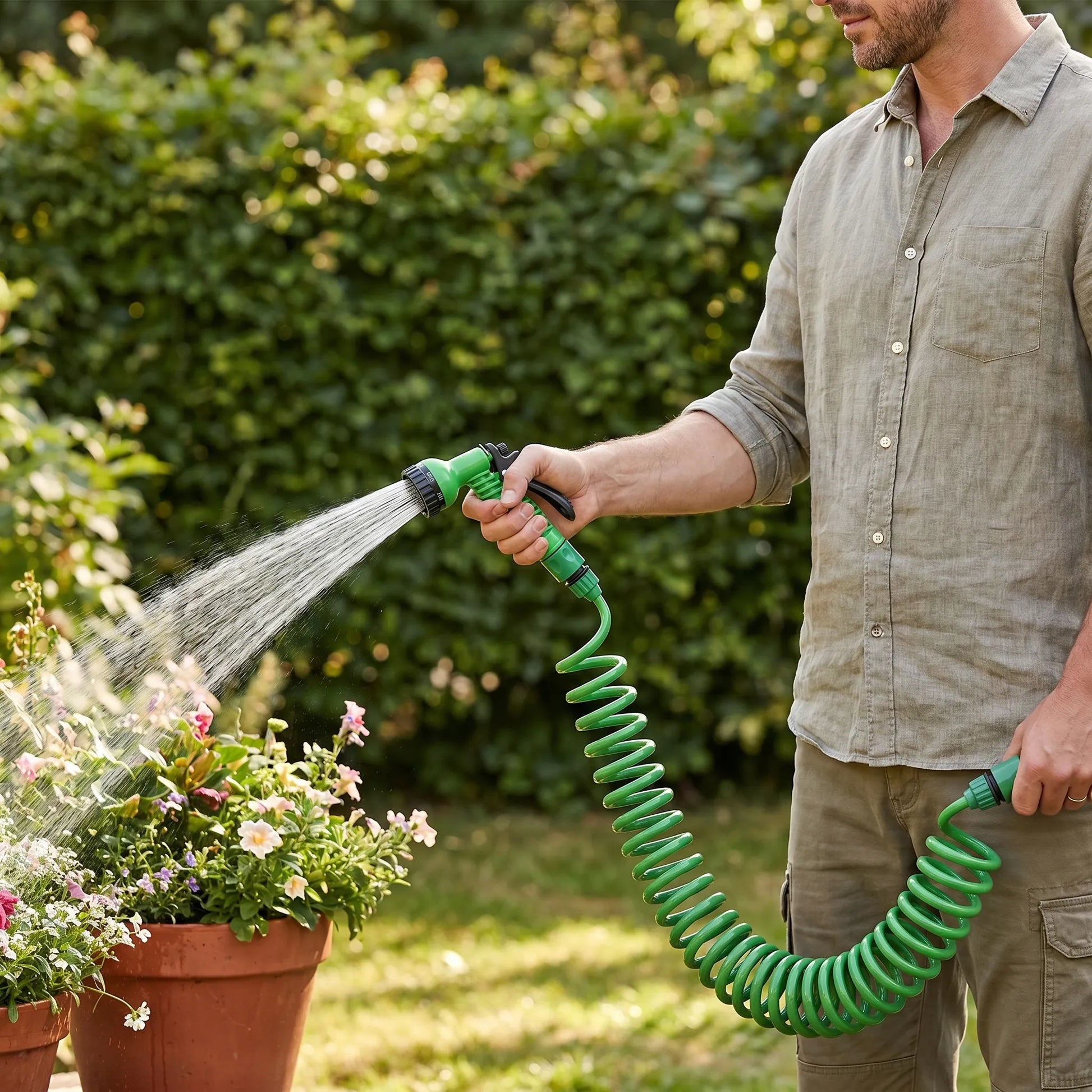 Flexibler Gartenschlauch - Spiraflex