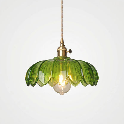 Floral Glass Pendant Ceiling Light -  Petalux