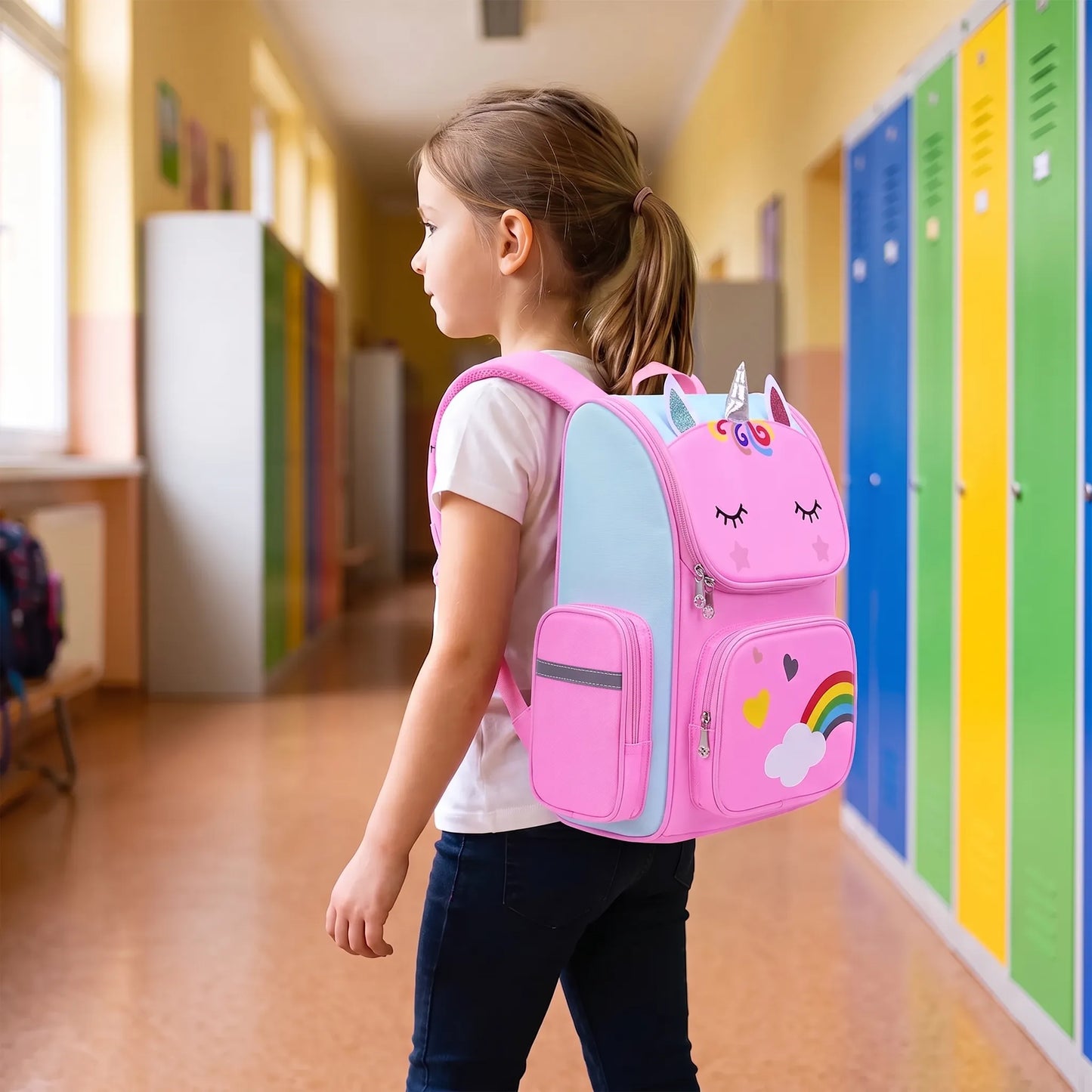 Formstabiler Schulrucksack Mit Cartoon-Motiv - Novora