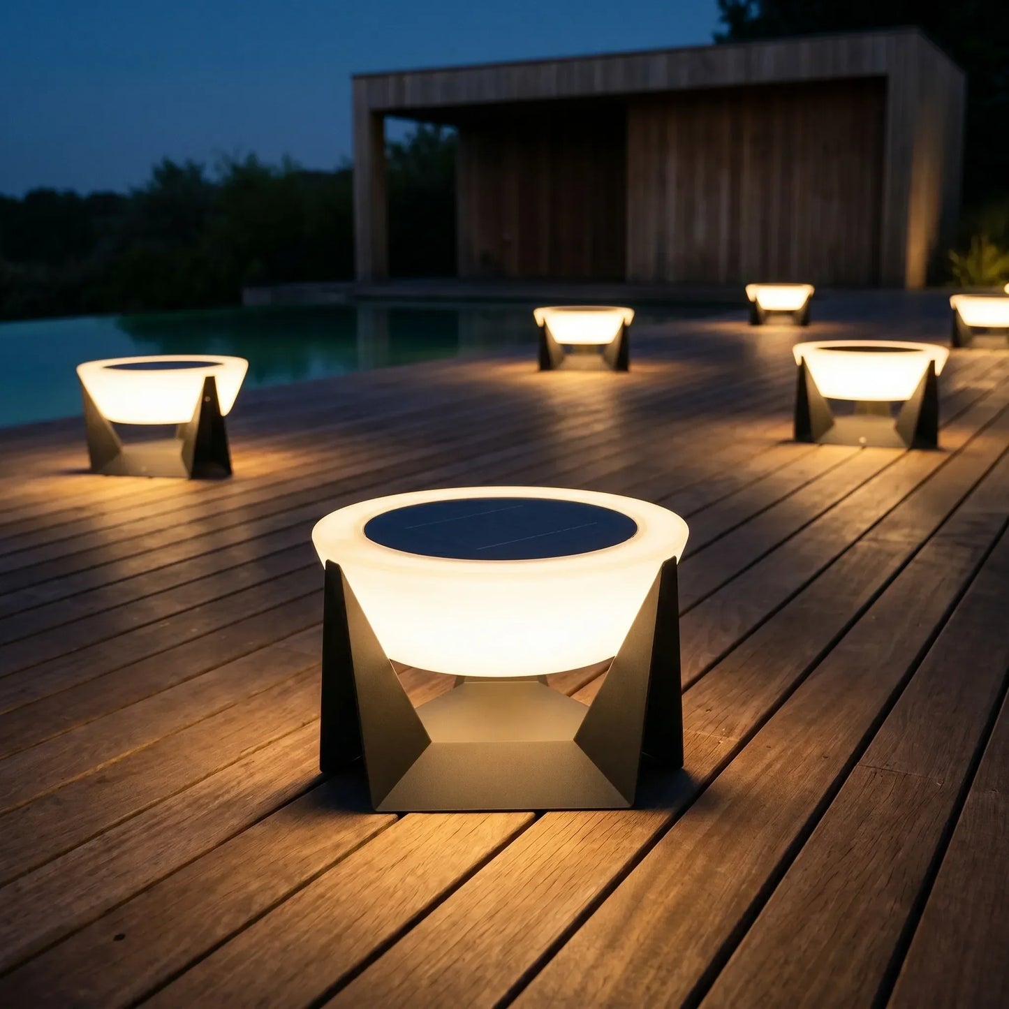 Freestanding Solar Outdoor Lantern -  Lumivex
