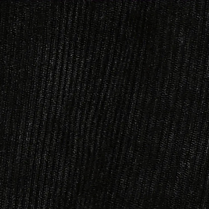 Schwarzer Strickstoff, Textur, Material, Mode, Bekleidung, Detailaufnahme, Hintergrund.
