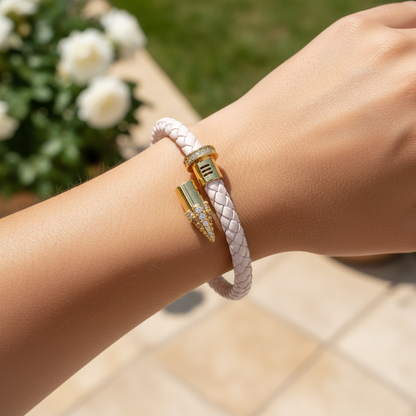 Geflochtenes Lederarmband - WeaveArt