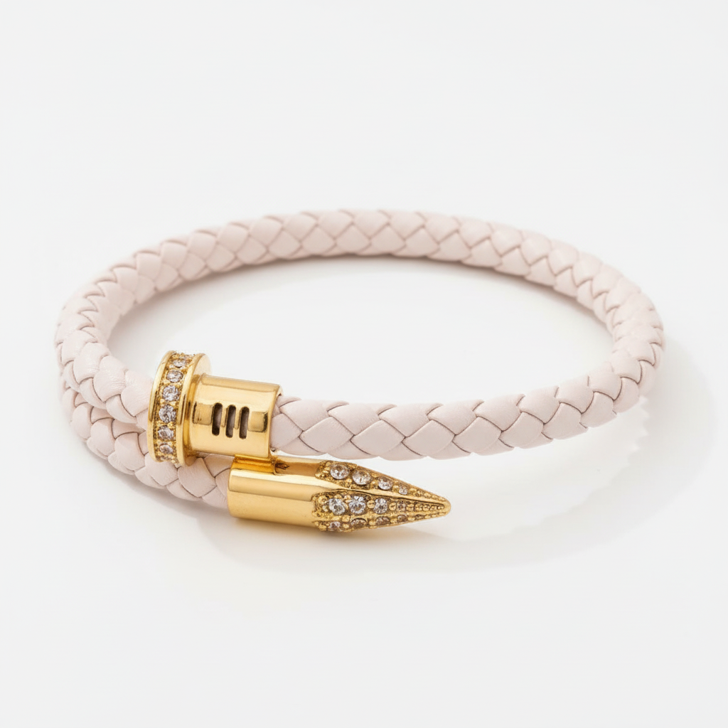 Geflochtenes Lederarmband - WeaveArt