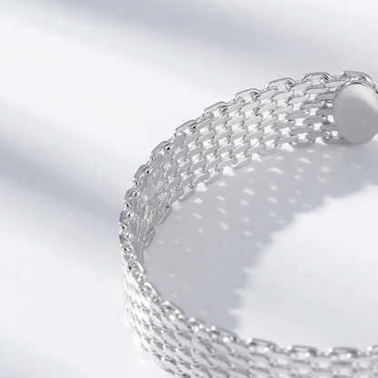 Geflochtenes Silberarmband - CharmedLuster