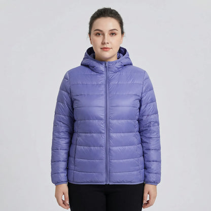 Gefütterte Jacke Mit Reißverschluss In Großen Größen - Rose