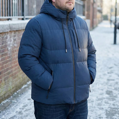 Gefütterte Winterjacke Herren Mit Kapuze - Gustavo