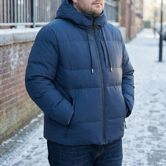 Gefütterte Winterjacke Herren Mit Kapuze - Gustavo