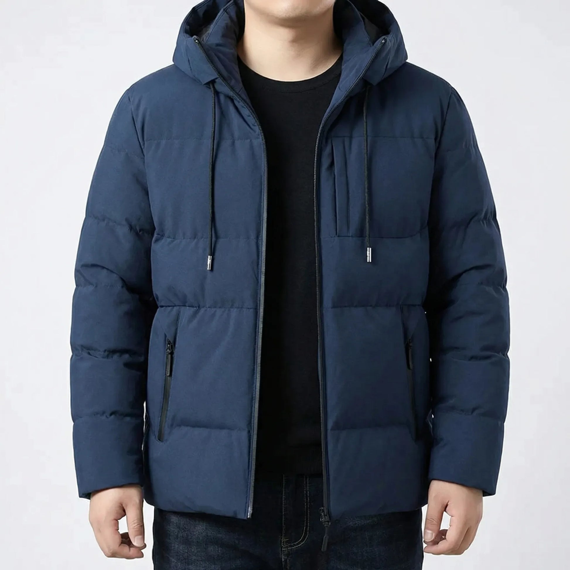 Gefütterte Winterjacke Herren Mit Kapuze - Gustavo