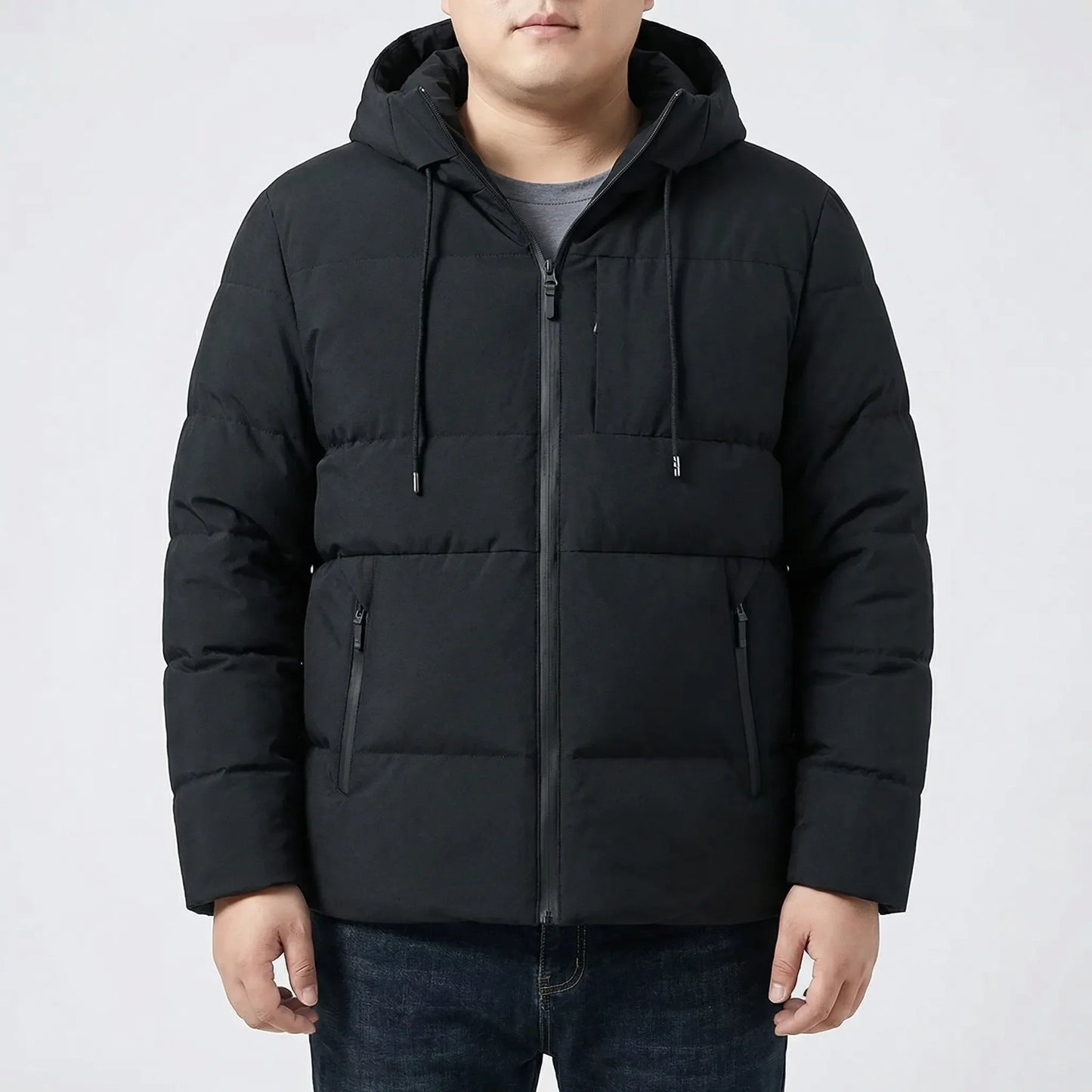 Gefütterte Winterjacke Herren Mit Kapuze - Gustavo