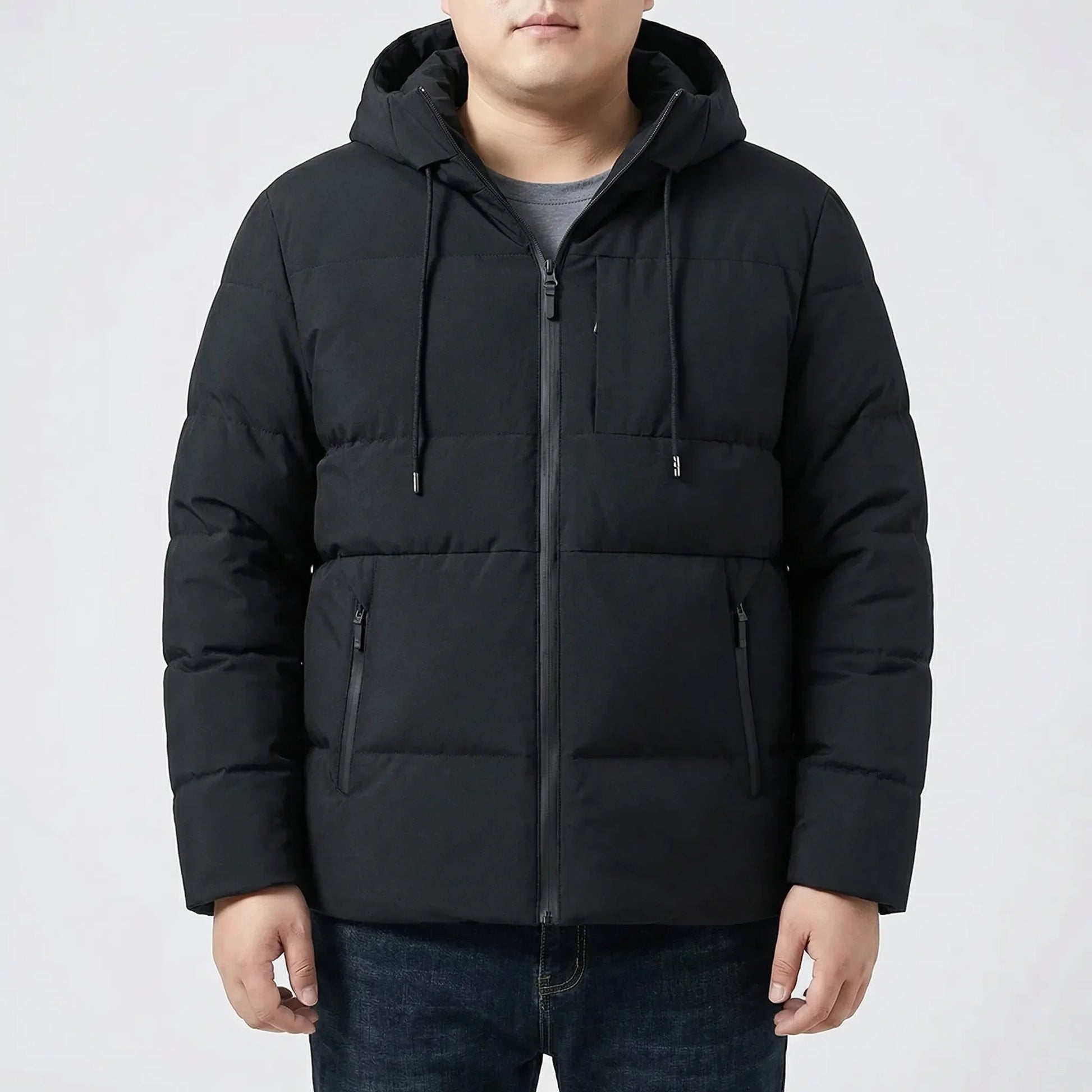 Gefütterte Winterjacke Herren Mit Kapuze - Gustavo
