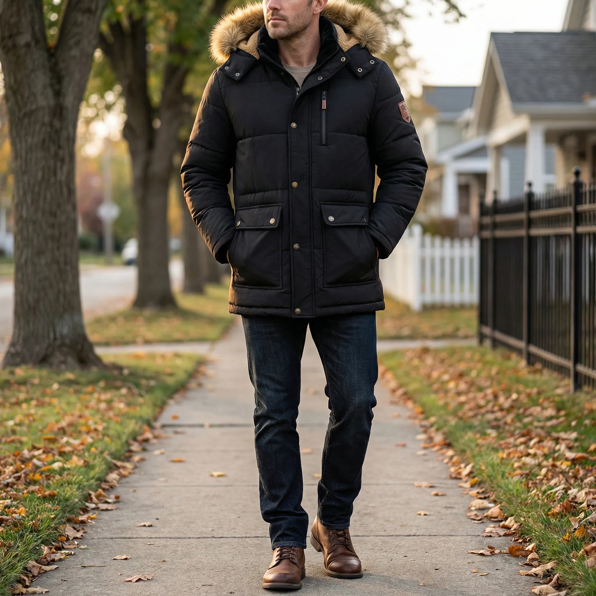 Gefütterter Herren-Winterparka - Thorben