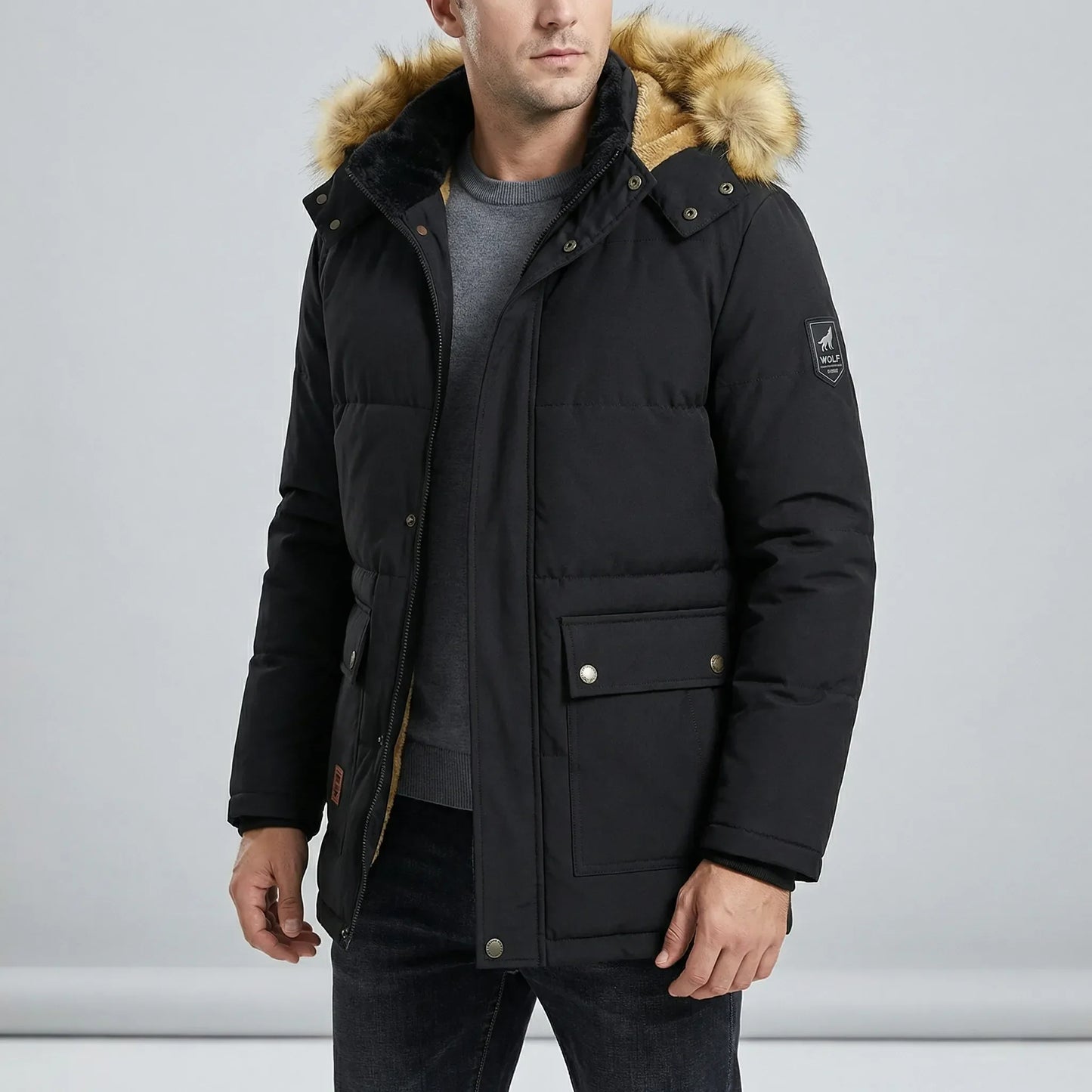 Gefütterter Herren-Winterparka - Thorben