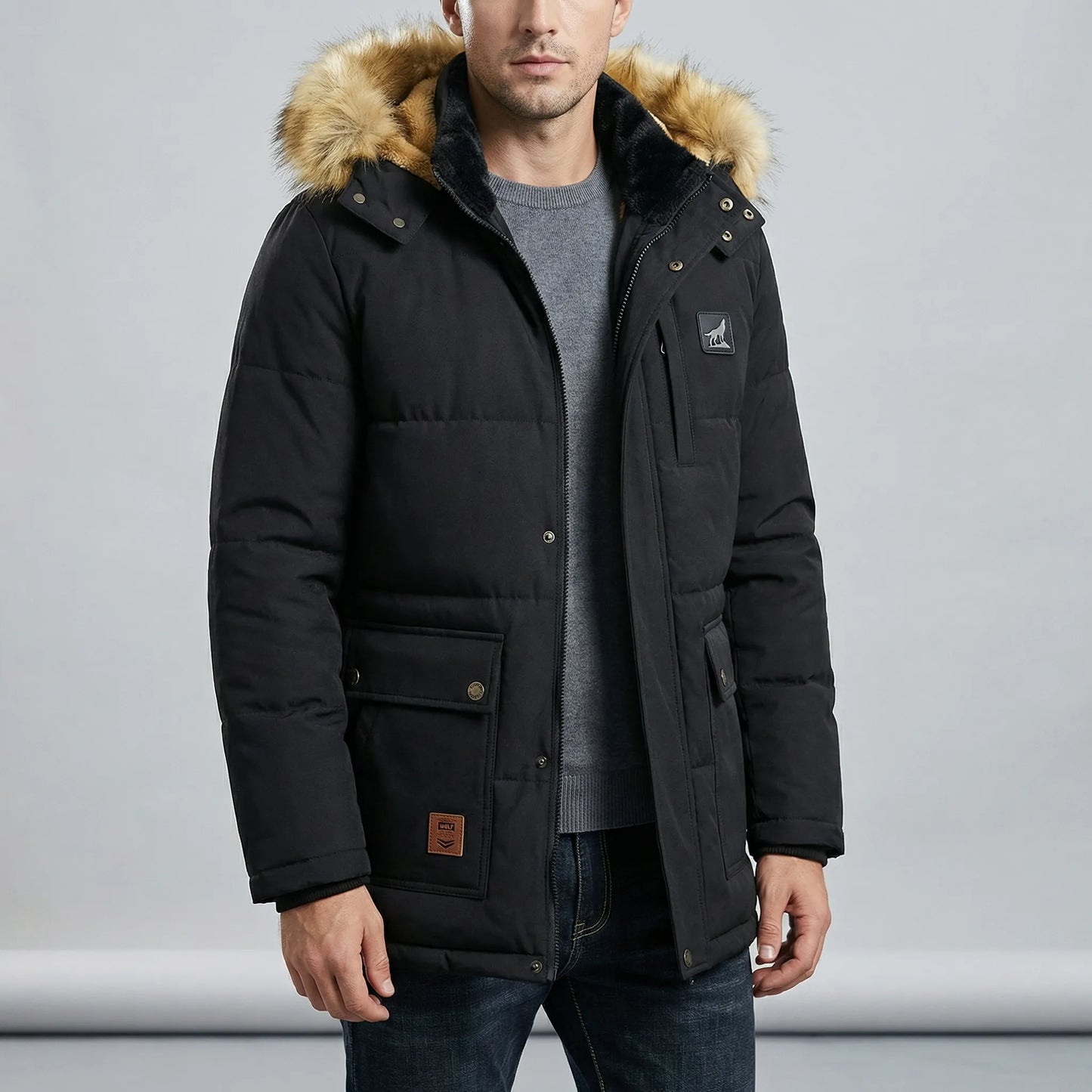 Gefütterter Herren-Winterparka - Thorben