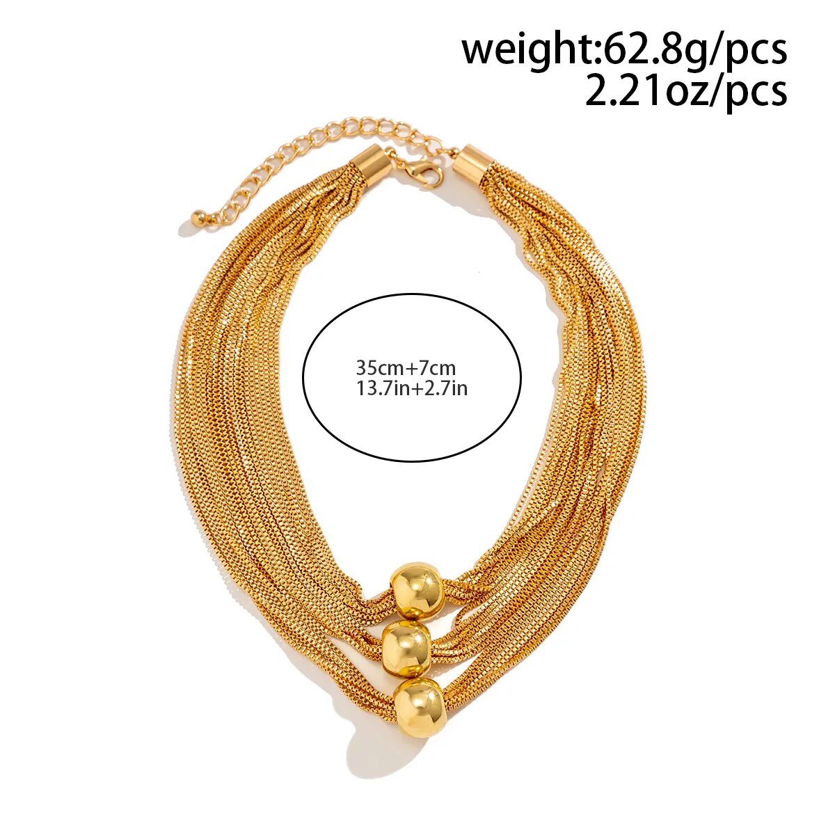 Geometrische Choker-Halskette - GlowSphere