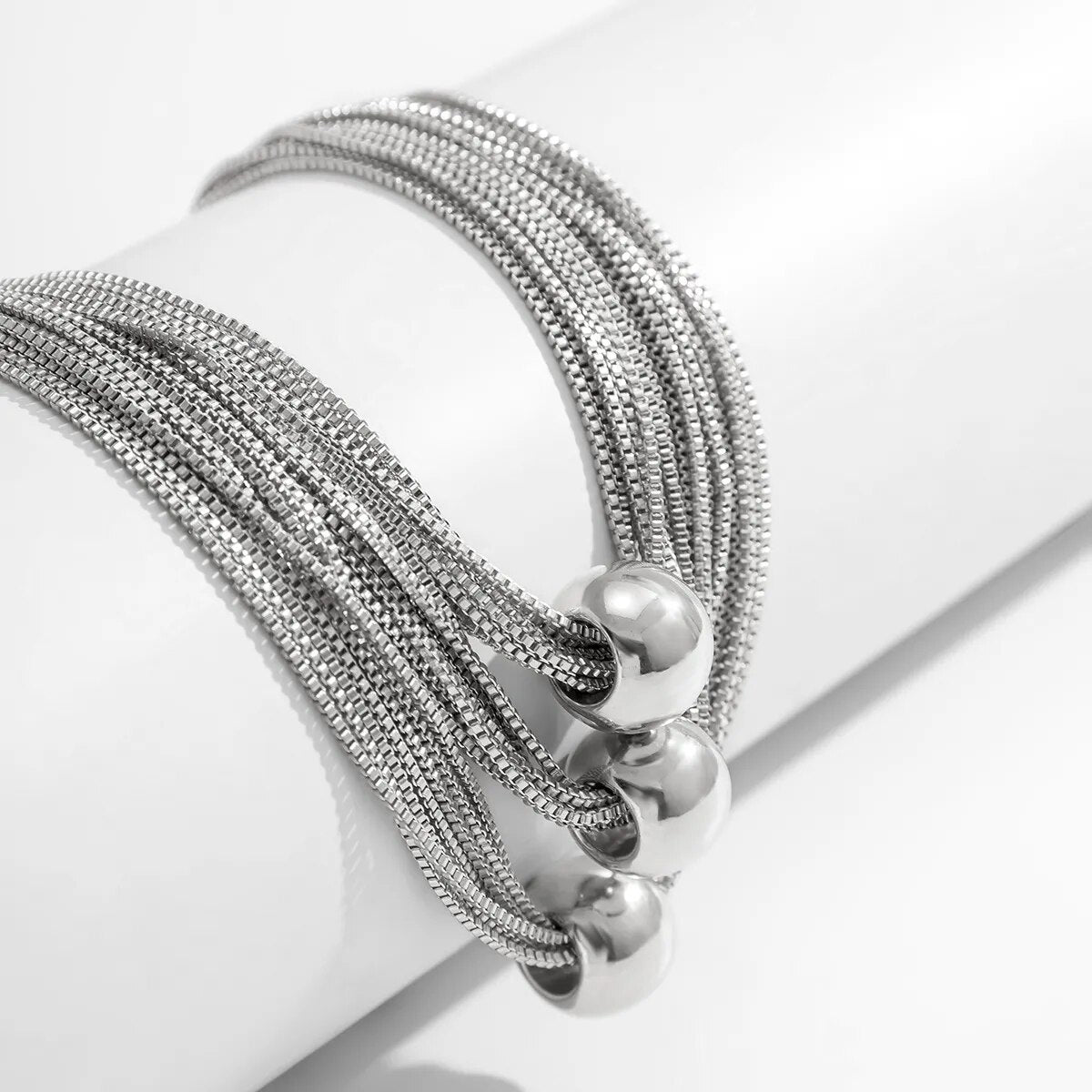 Geometrische Choker-Halskette - GlowSphere