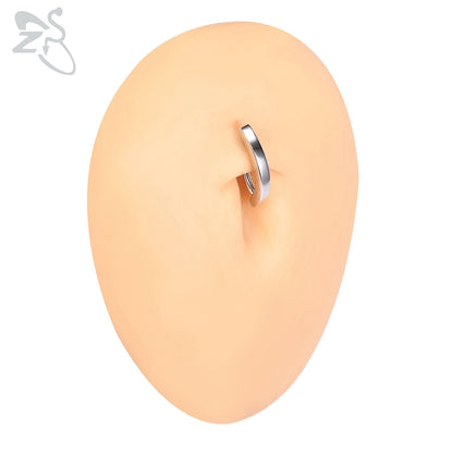 Geometrisches Bauchnabelpiercing - ShinePiercing