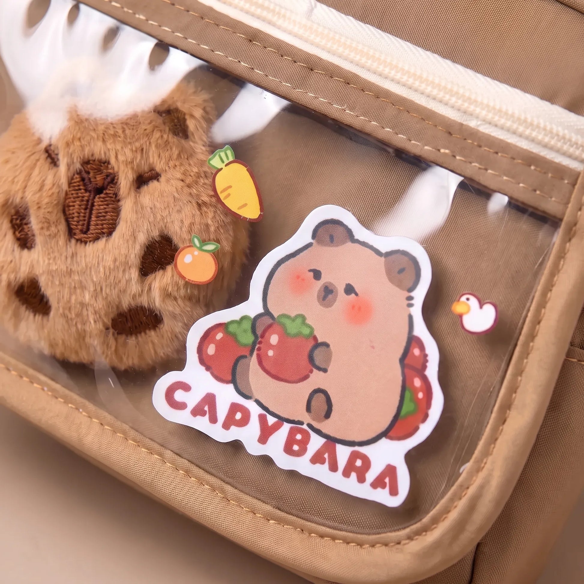 Geräumige Capybara Federmappe Mit Mehreren Fächern - Pouchio