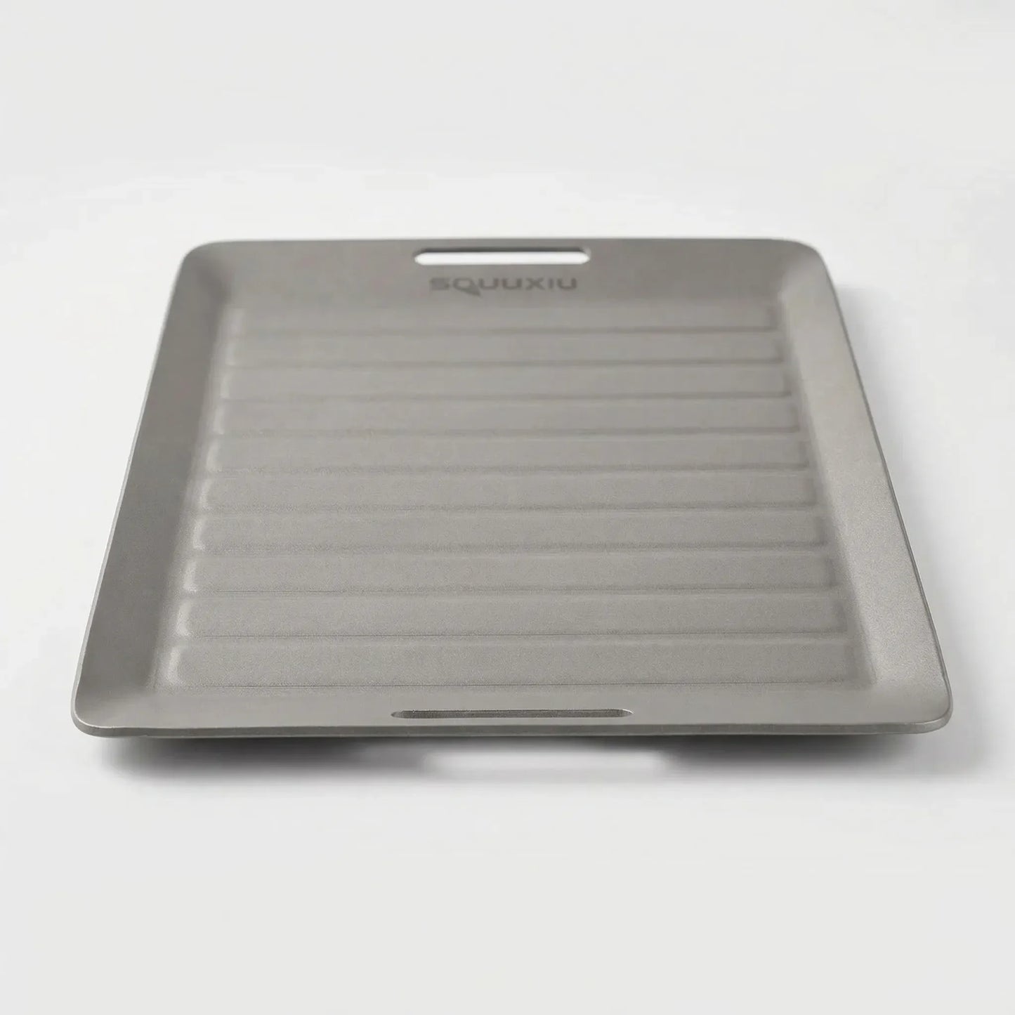 Geriffelte Camping-Grillplatte Mit Zange -  Flamekit