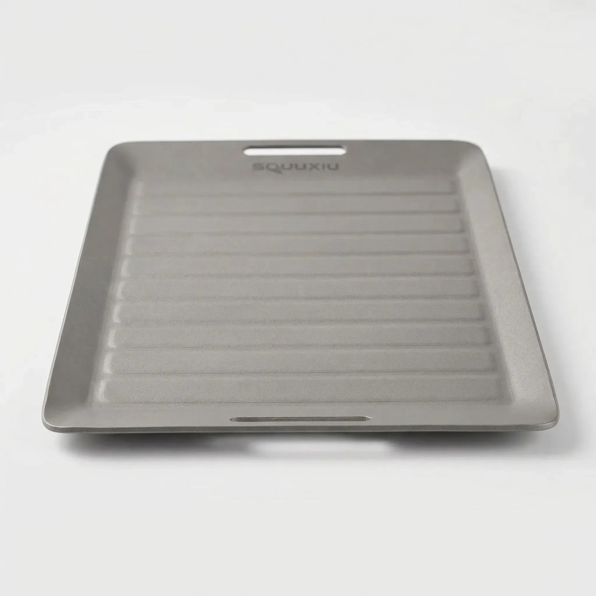 Geriffelte Camping-Grillplatte Mit Zange -  Flamekit