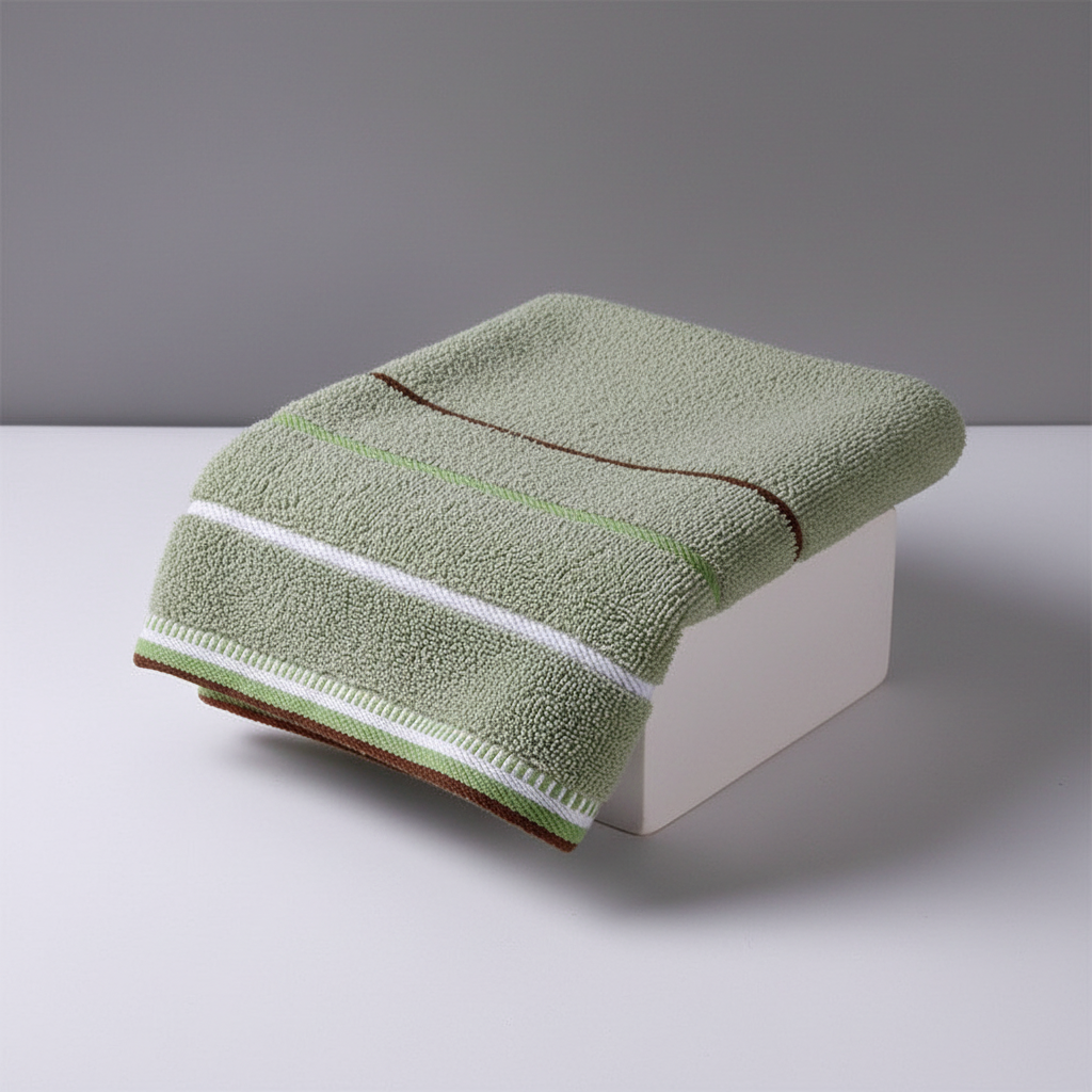 Gestreiftes Frottee Handtuch Set - HarmoniousTowel