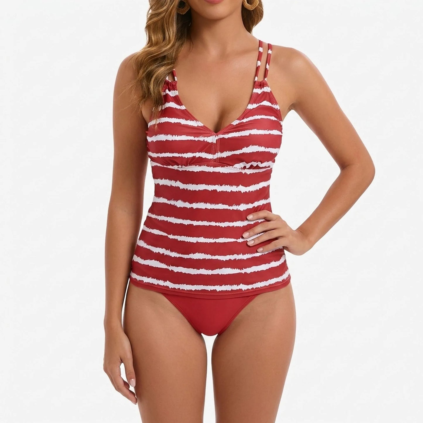 Gestreiftes Tankini-Set - Zunari