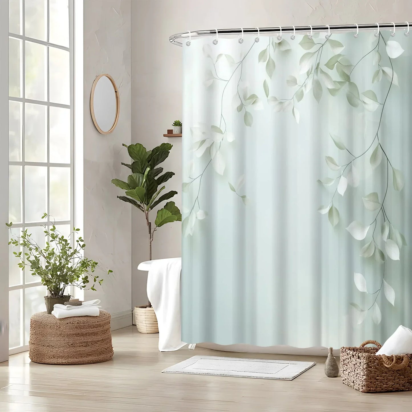 Gewebtes Polyester Duschvorhang - Calmweave