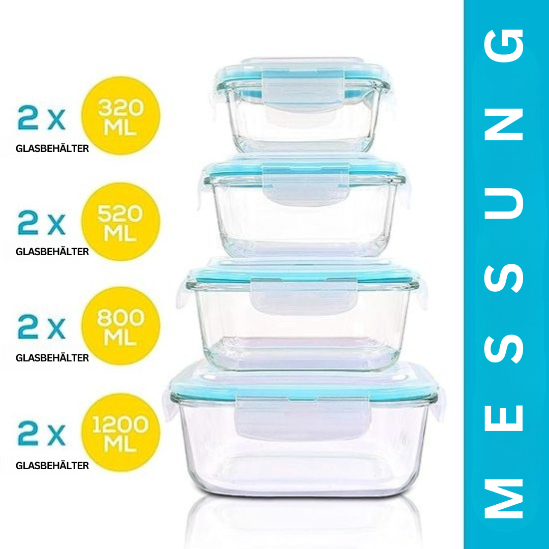 Lunchbox aus Borosilikatglas – GlassGuard Bento