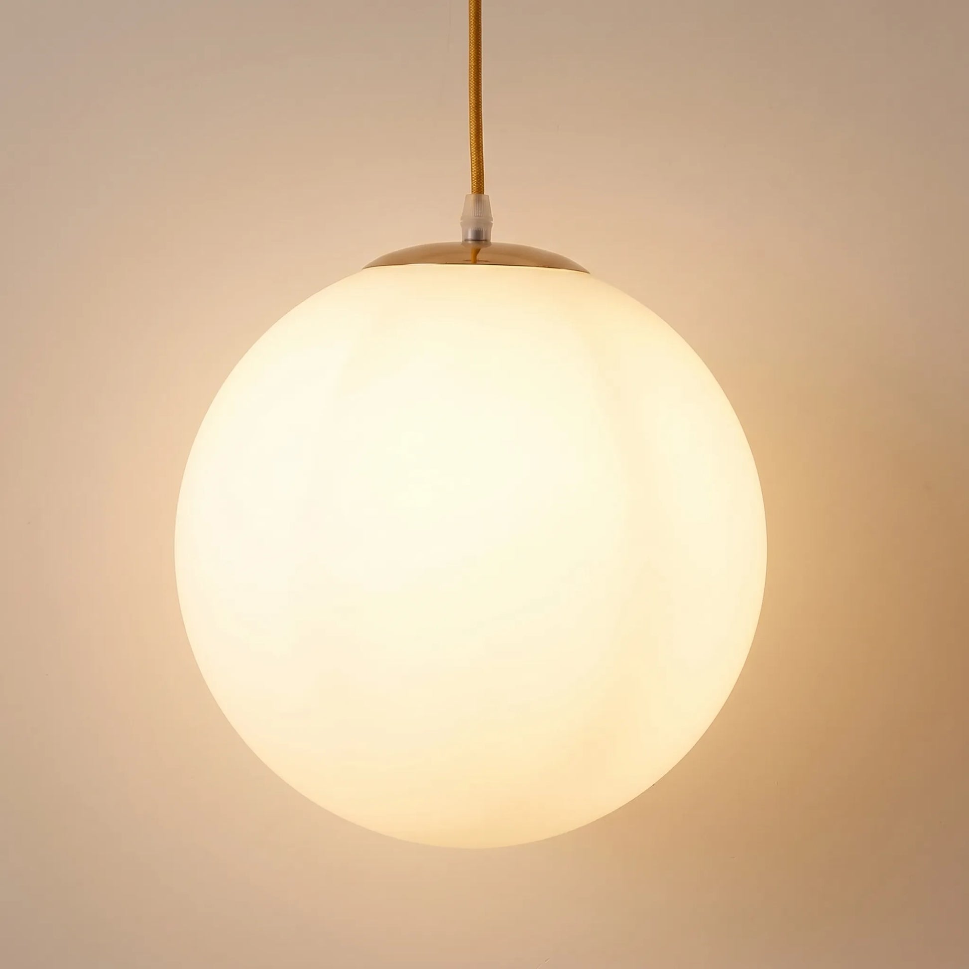 Globe Milk-Glass Pendant Light -  Globivo