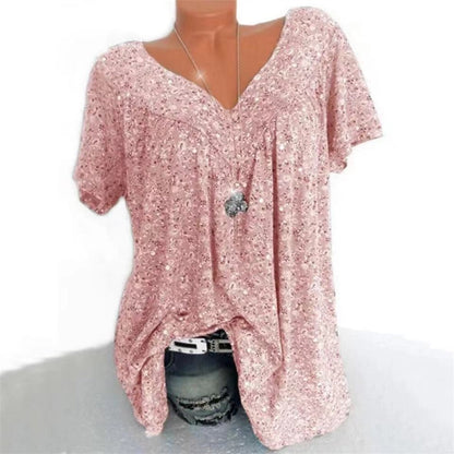 Damen Boho Sommerbluse mit Blumenprint - Celeste