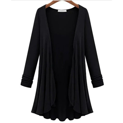 Damen Strick-Cardigan mit Rüschen – Chiara