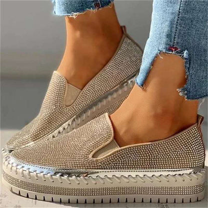 Glitzernde Damen Loafer mit Komfortsohle – Teyla