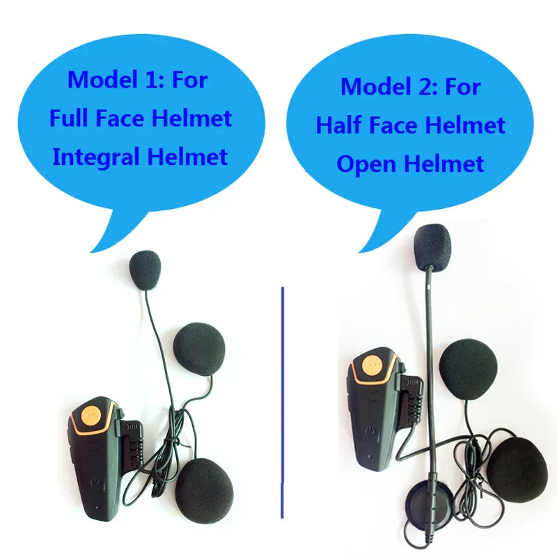 Wasserdichtes Bluetooth-Motorrad-Intercom mit FM und 1000 m Reichweite – RoadLink