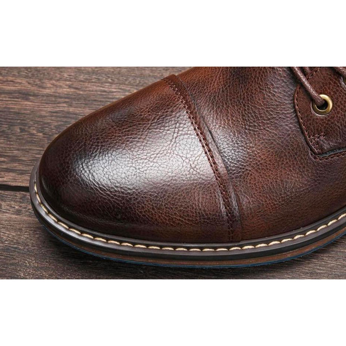 Braune Herren Oxford Stiefel – Jules