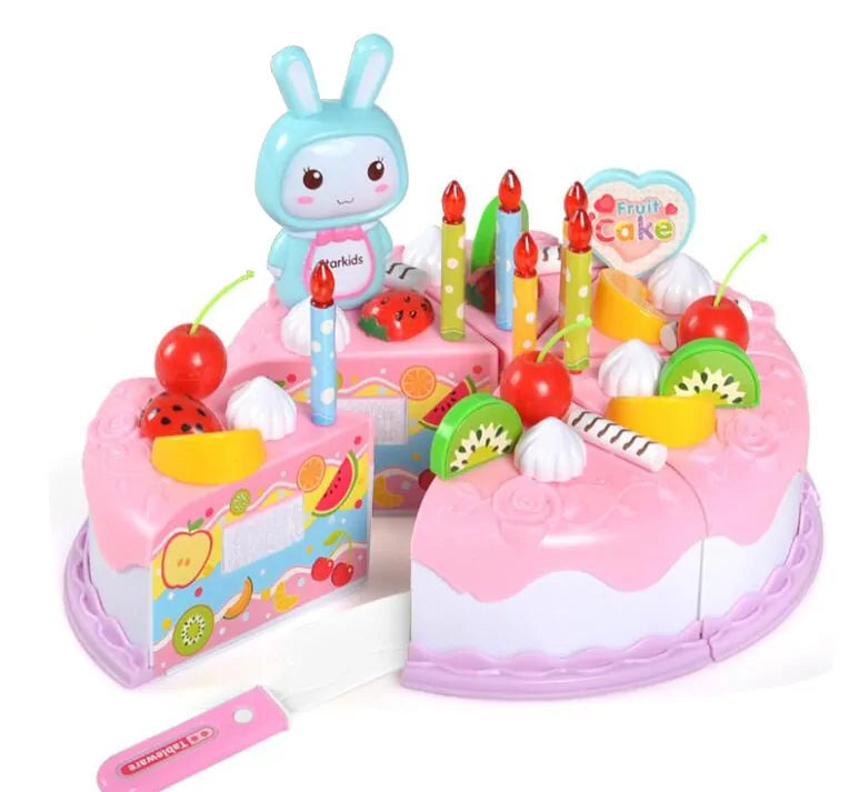 Kuchenspielzeug aus Kunststoff für Kinder zum Zählen, Schneiden & Dekorieren