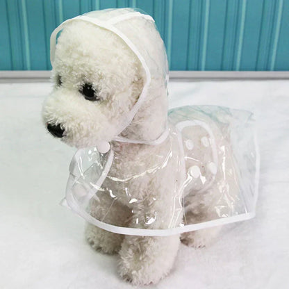 Transparente Wasserdichte Regenjacke für Hunde - DryPaw