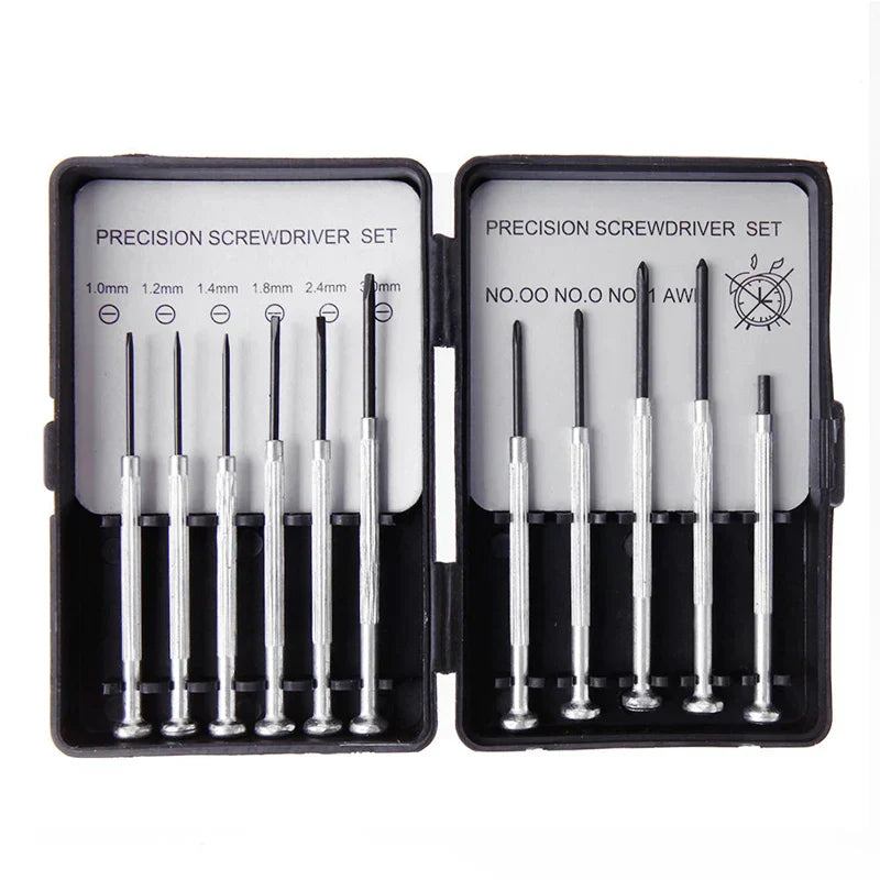11-teiliges Mikro-Präzisionsschraubendreher-Set mit Tragetasche – Craftix
