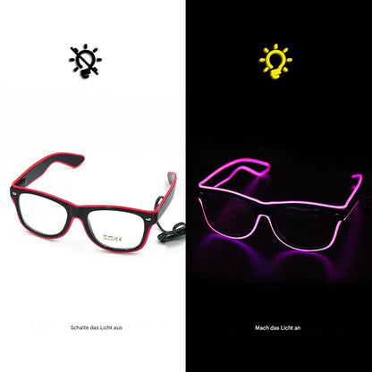 Leuchtende Neonbrille - LumaGlow