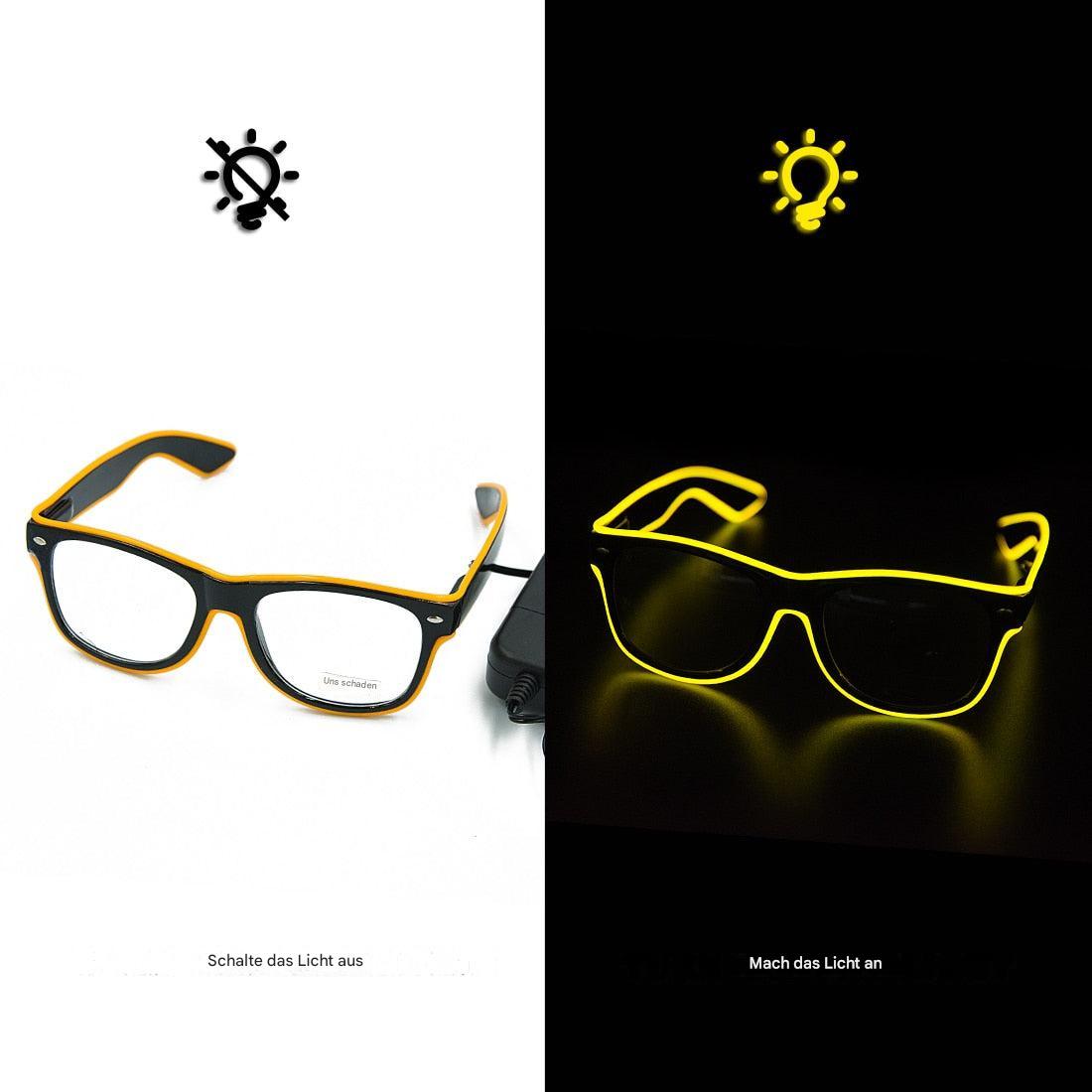 Leuchtende Neonbrille - LumaGlow