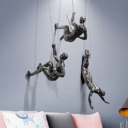 Bergsteiger-Wandskulptur – PeakFigures