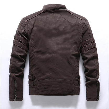 Herren-Bikerjacke mit Stehkragen – Rafael Herbstedition