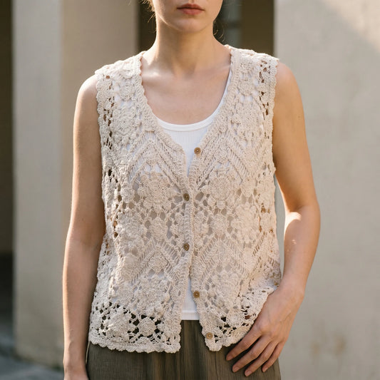 Häkelweste Boho Für Den Sommer -  Jana